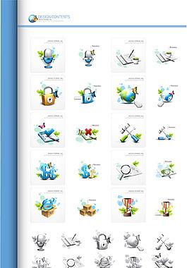 互联网图标01——矢量素材ui图标互联网技术开发企业网站模板互联网